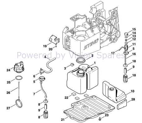 stihl 460 parts diagram