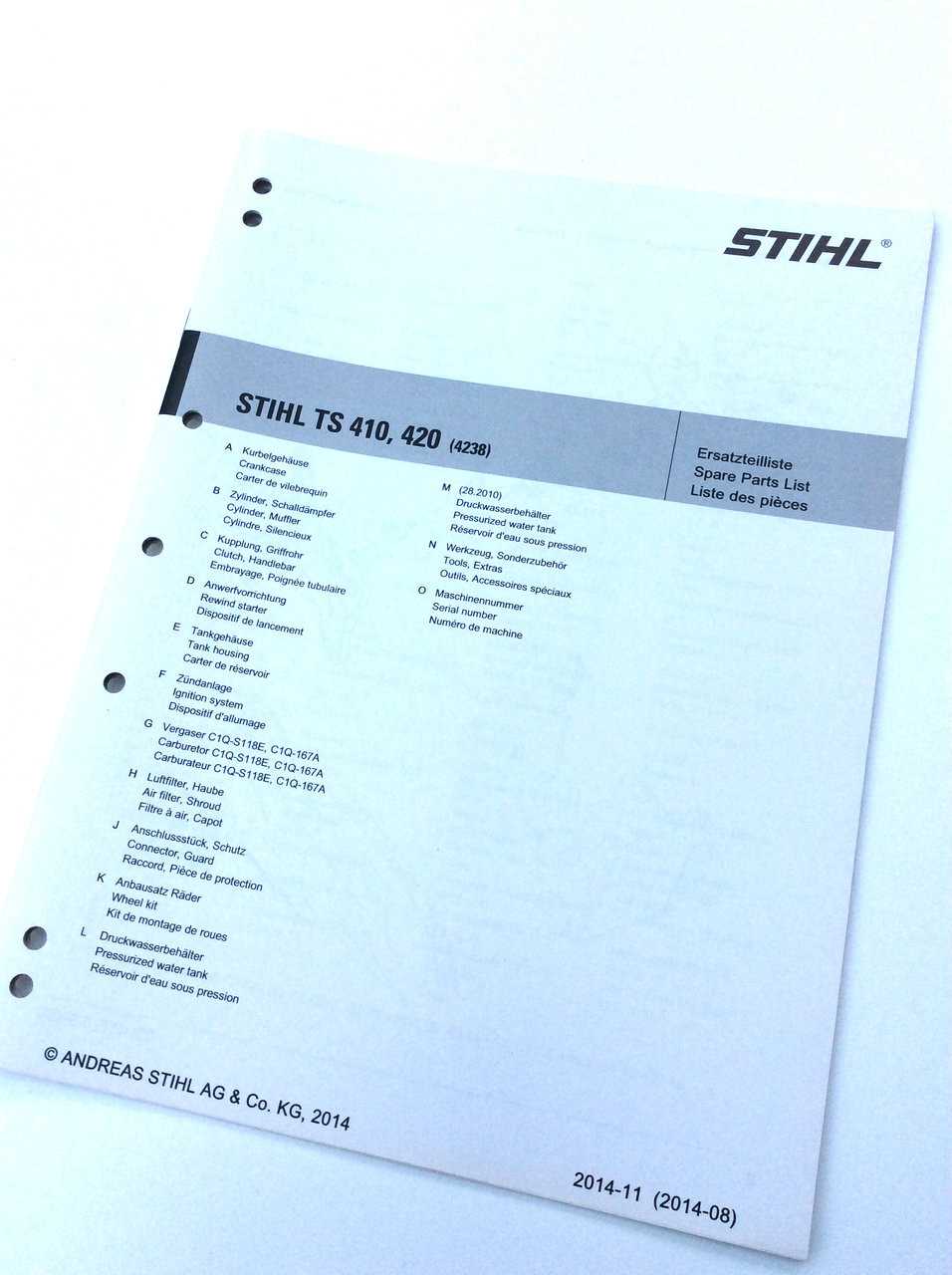 stihl 461 parts diagram