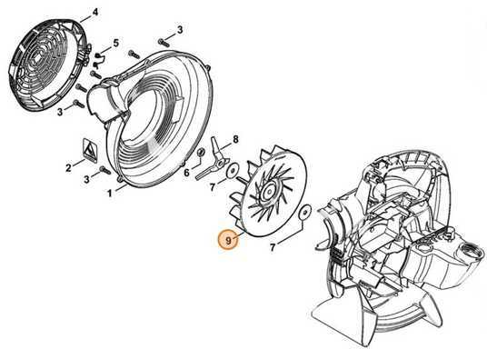 stihl bg 55 blower parts diagram