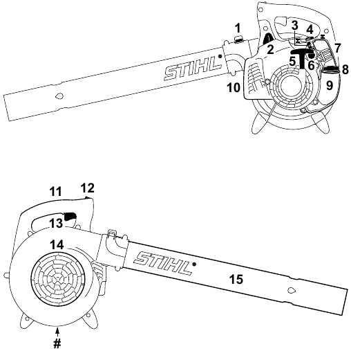 stihl bg 55 blower parts diagram