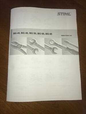 stihl bg85 parts diagram