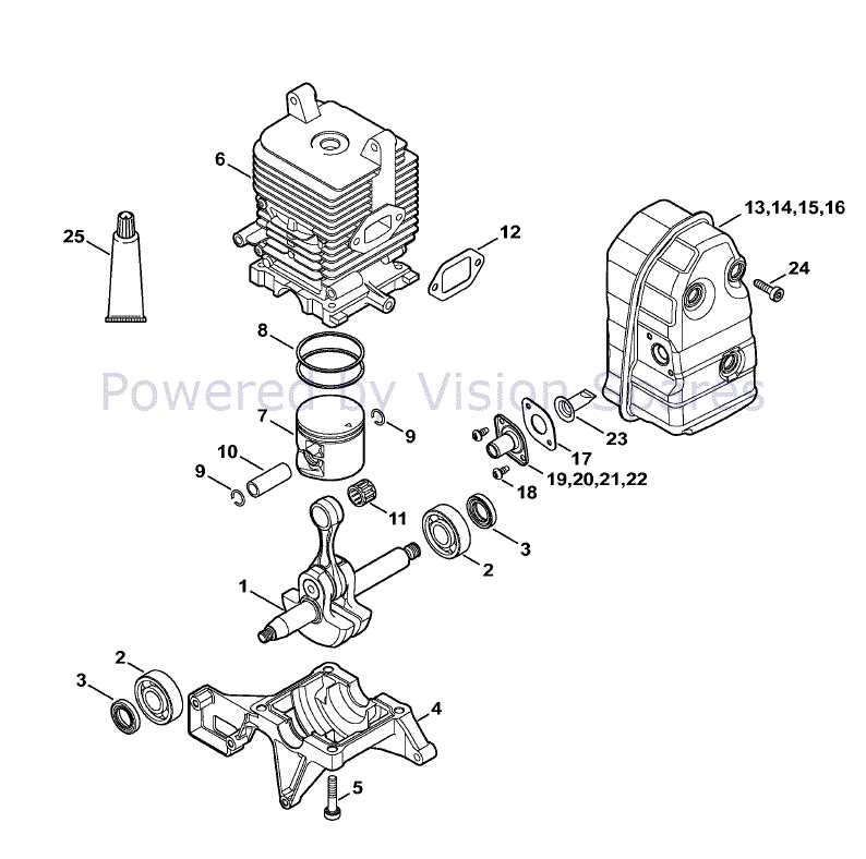 stihl br 350 parts diagram