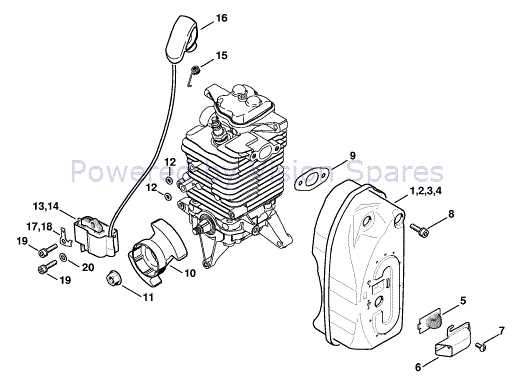 stihl br 450 backpack blower parts diagram