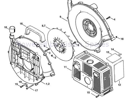 stihl br 800 parts diagram