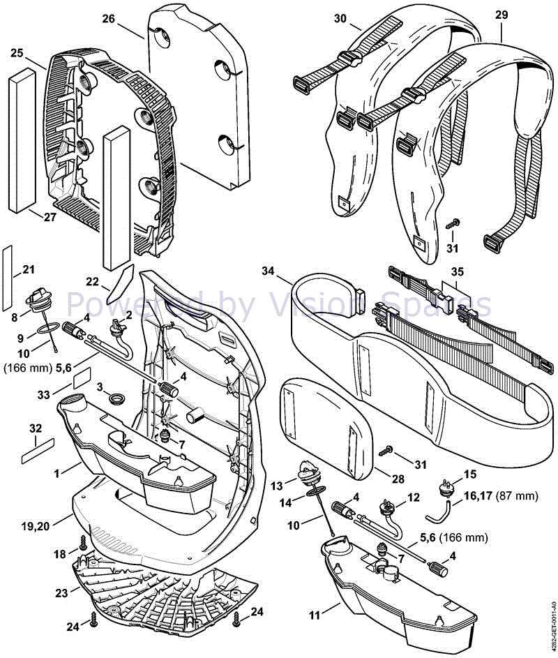 stihl br 800 x parts diagram