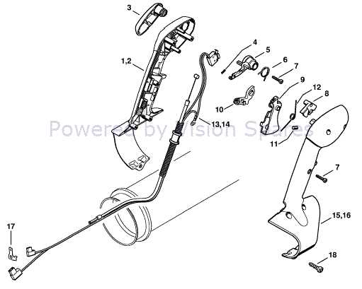 stihl br550 blower parts diagram