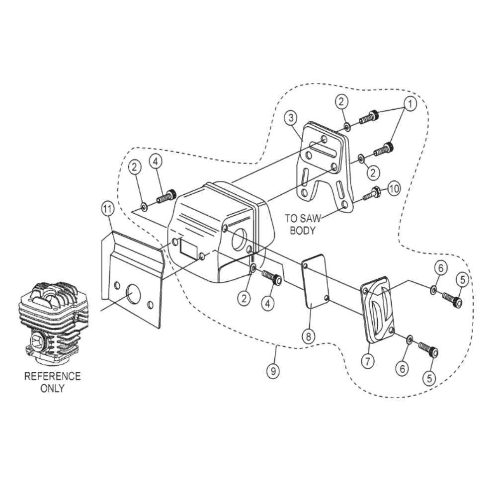 stihl cut off saw parts diagram