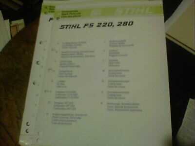 stihl fs 220 parts diagram