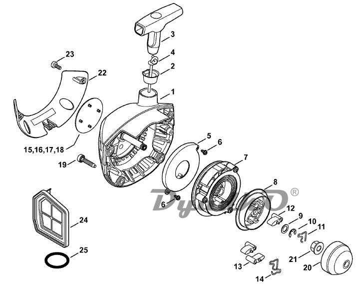 stihl fs 240 parts diagram