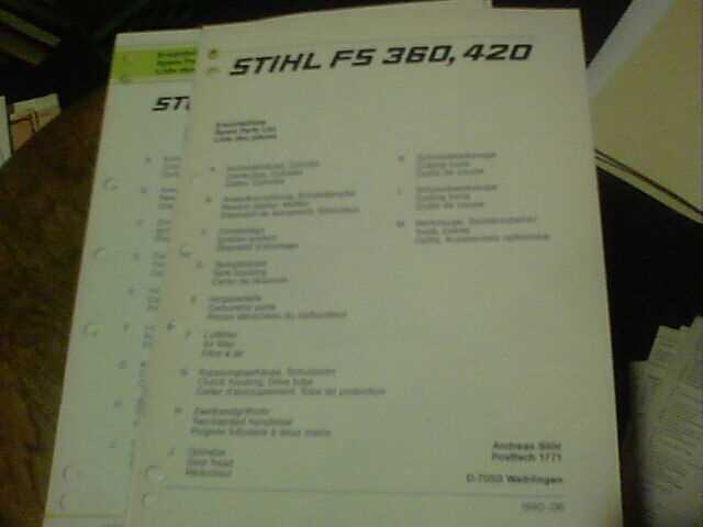 stihl fs 240 parts diagram