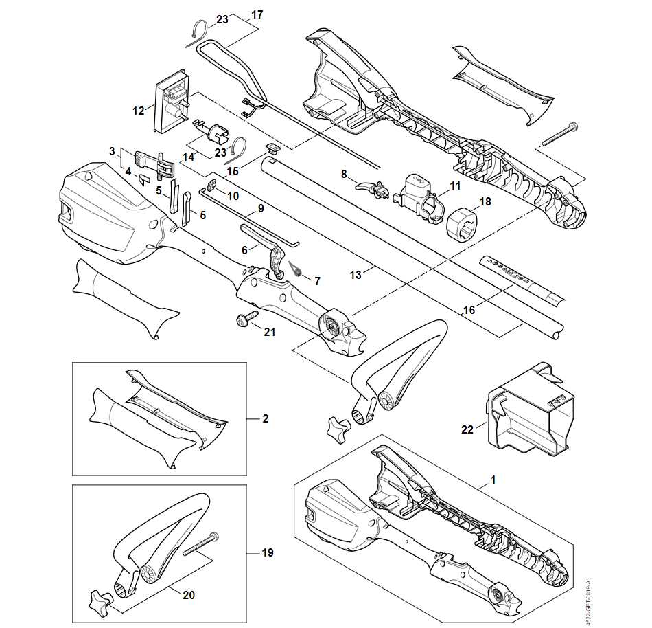 stihl fsa 56 trimmer parts diagram