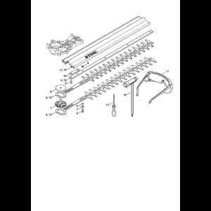 stihl hs45 hedge trimmer parts diagram