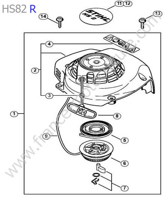 stihl hs82r parts diagram