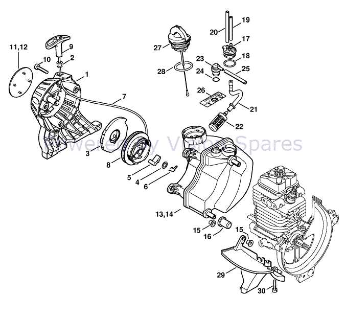 stihl km 130 parts diagram