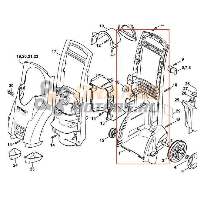 stihl lawn mower parts diagram