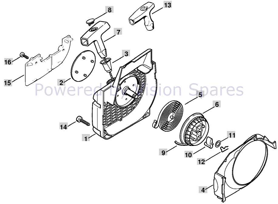 stihl ms 250 parts list diagram