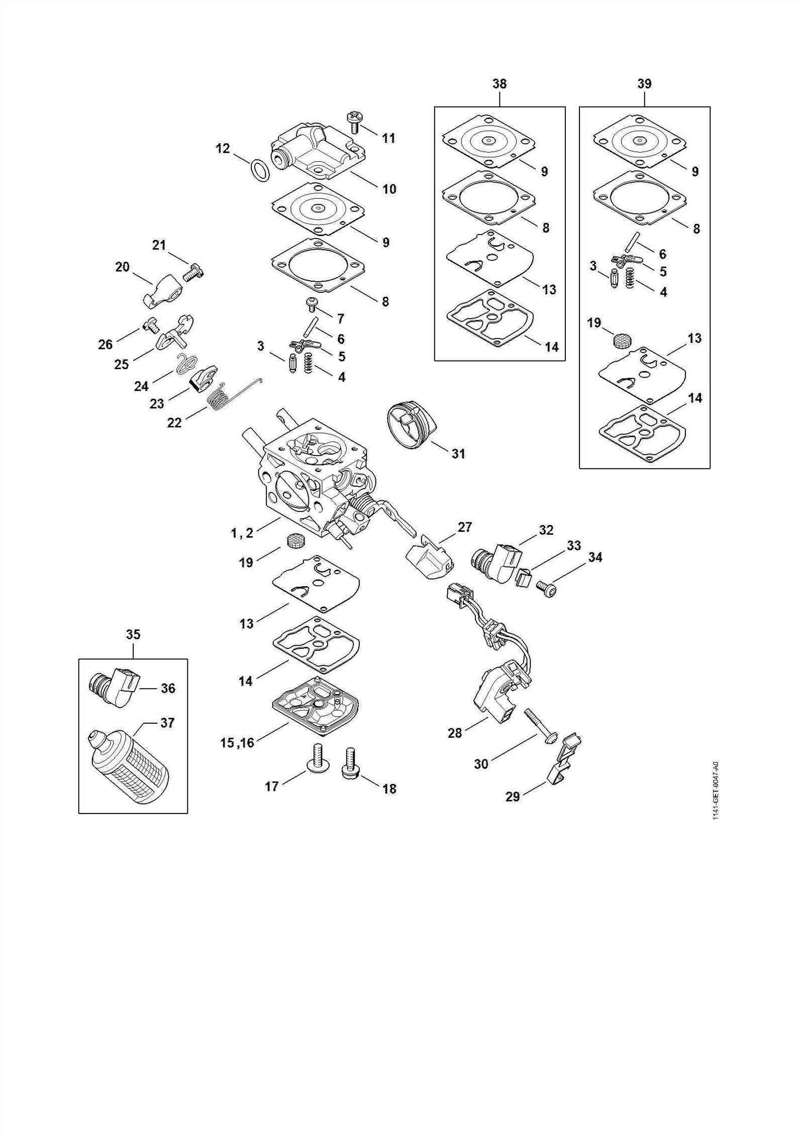 stihl ms 261 c parts diagram