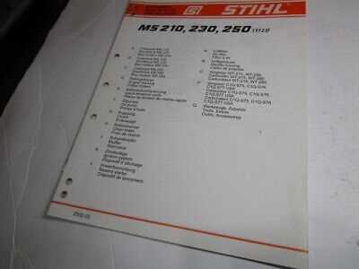 stihl ms210 parts diagram