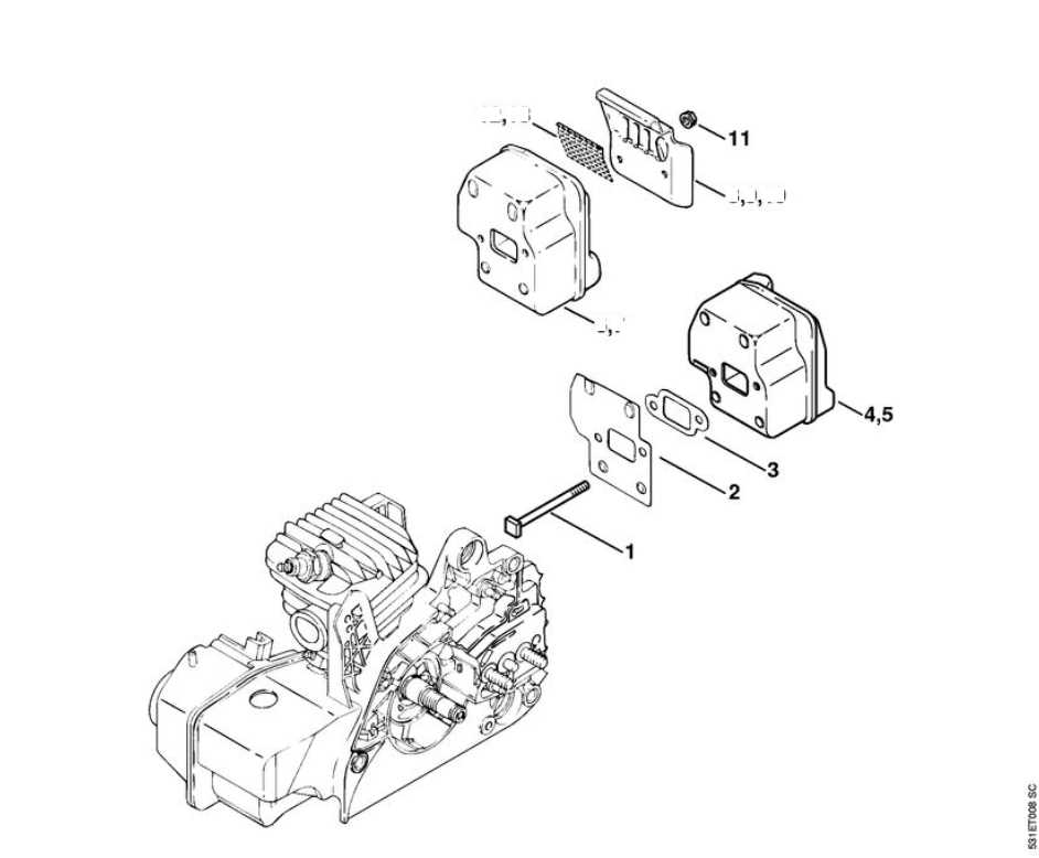 stihl ms230 chainsaw parts diagram