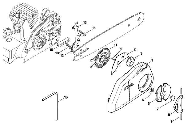 stihl ms250 chainsaw parts diagram