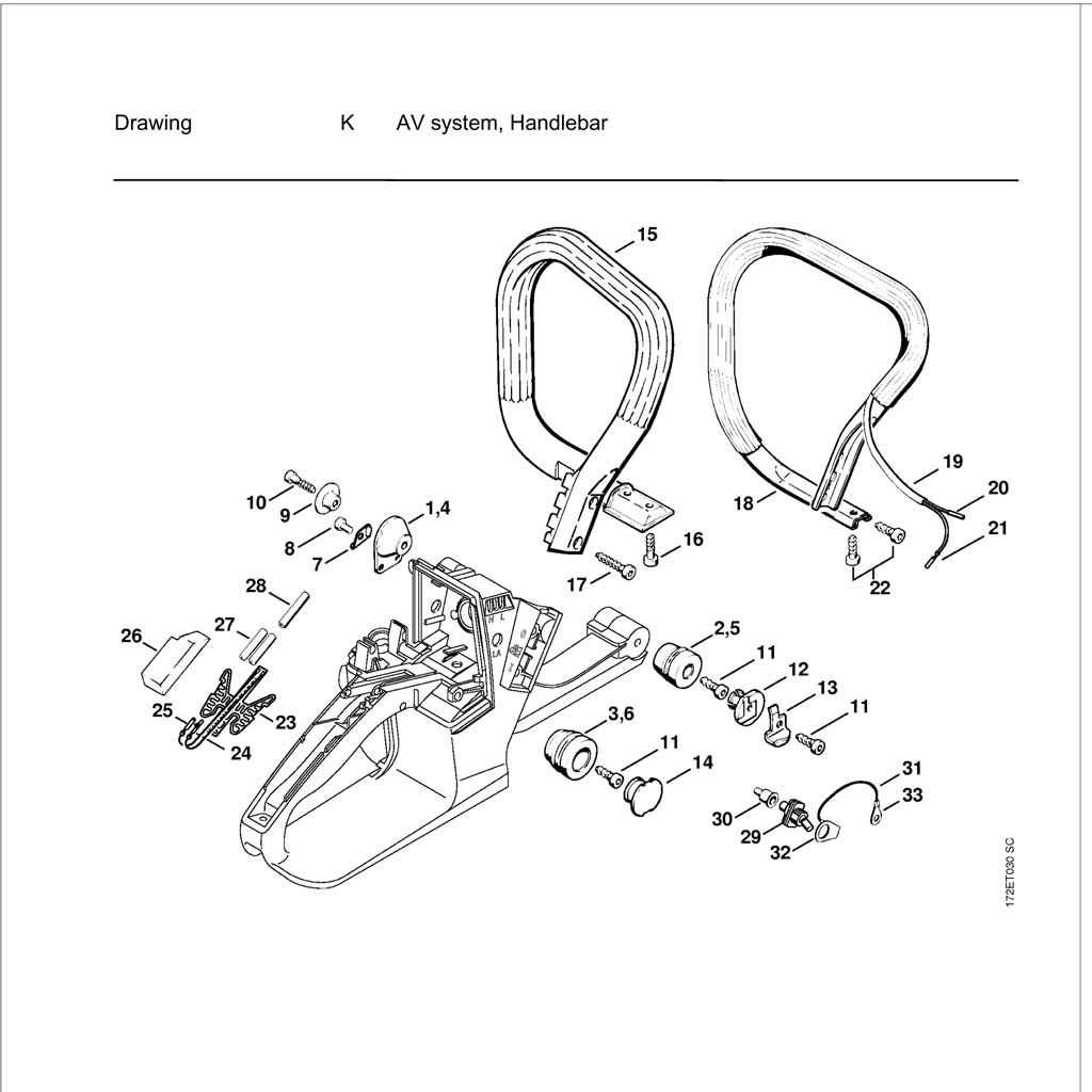 stihl ms250 parts diagram