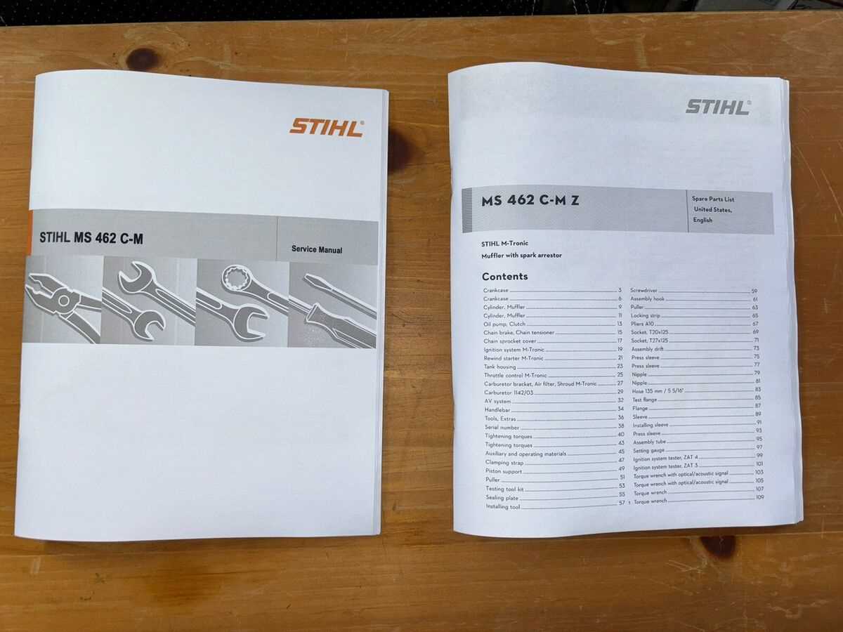 stihl ms461 parts diagram