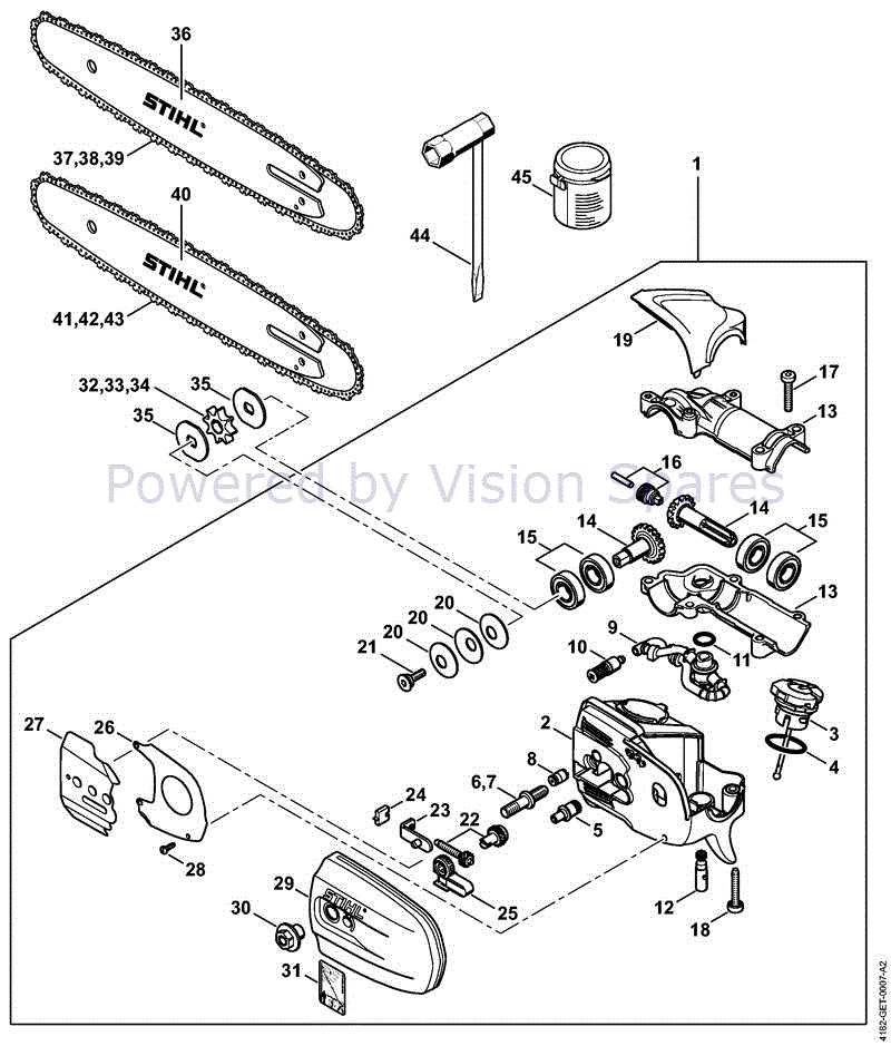 stihl pole saw parts diagram