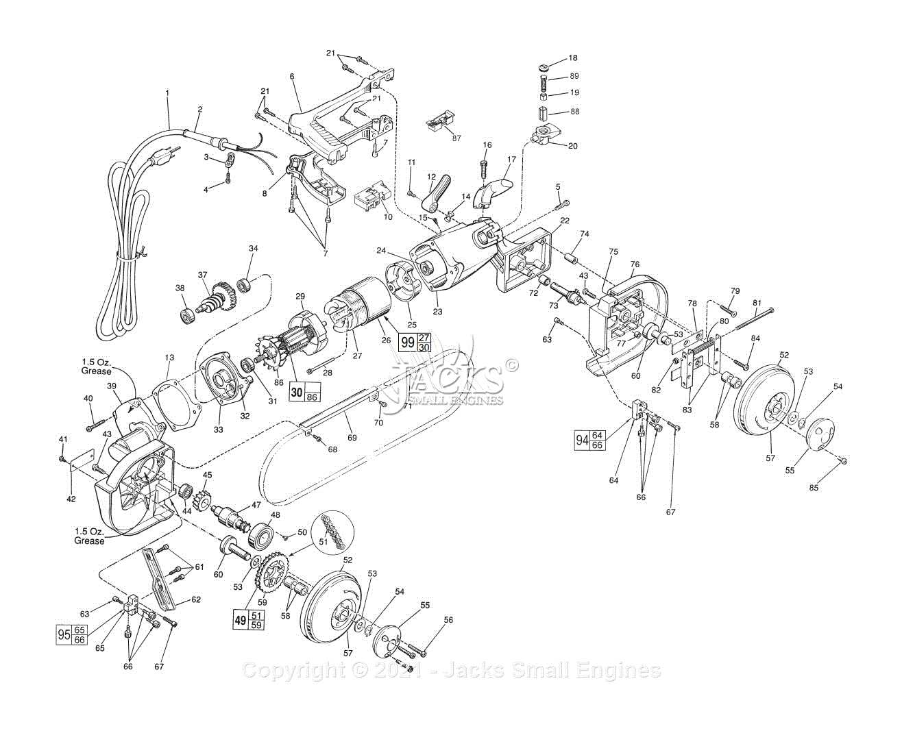 stihl se 62 parts diagram