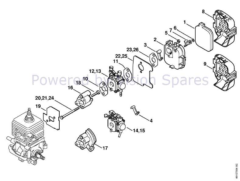 stihl sh55 parts diagram