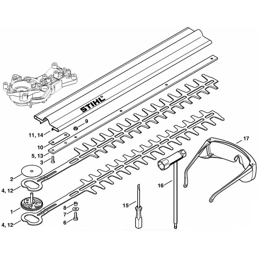 stihl weed eater parts diagram