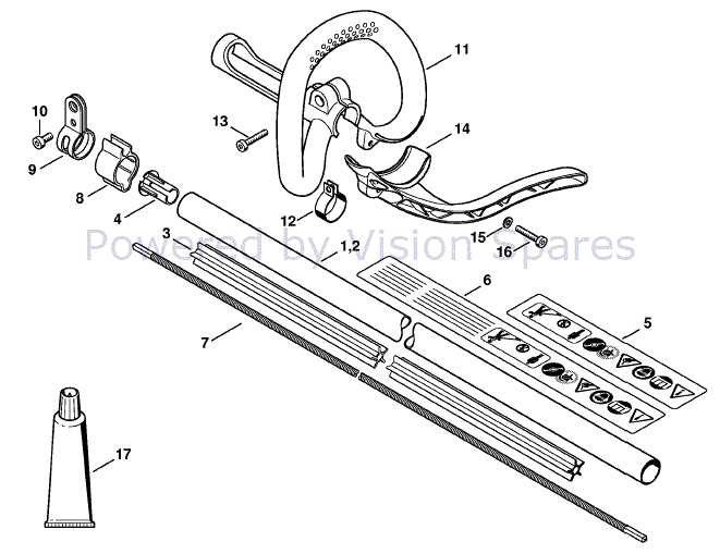 stihl weed eater parts diagram