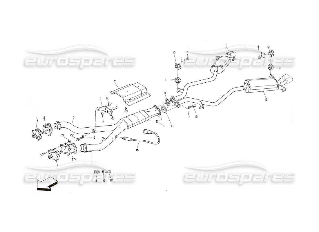 subaru exhaust parts diagram