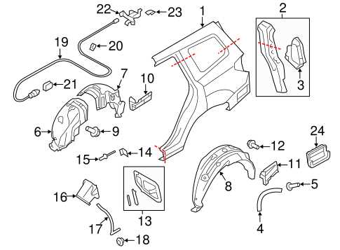 subaru forester body parts diagram