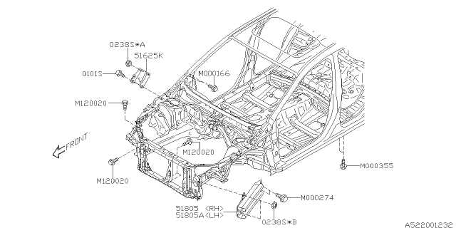 subaru impreza parts diagram