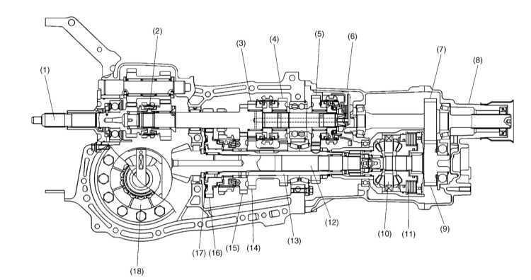 subaru manual transmission parts diagram