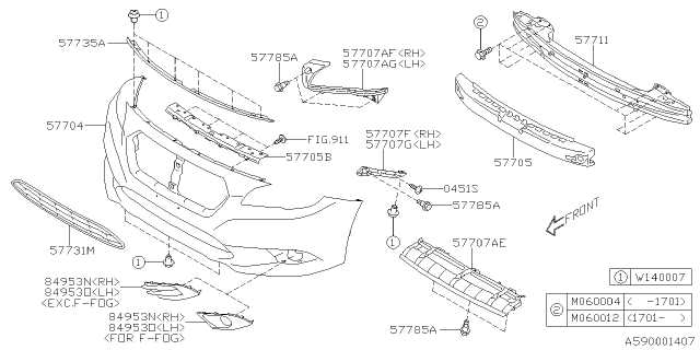 subaru outback body parts diagram