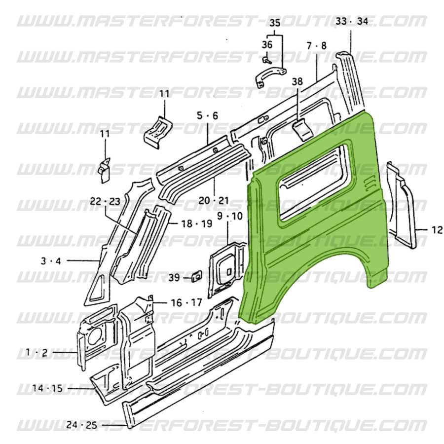 suzuki samurai parts diagram