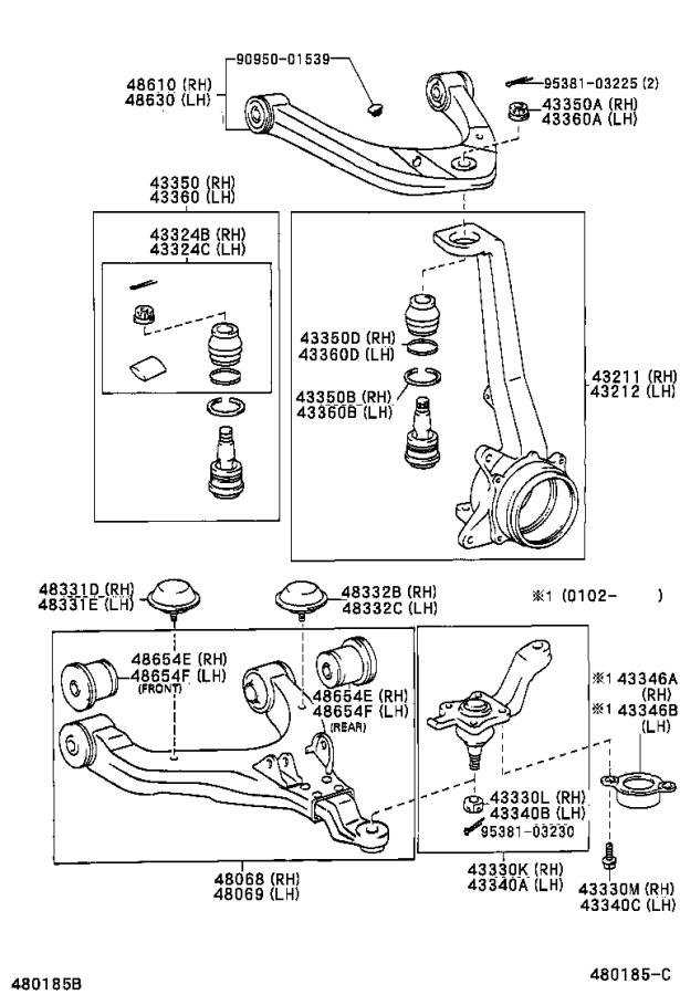 tacoma body parts diagram