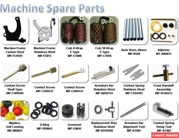 tattoo machine parts diagram