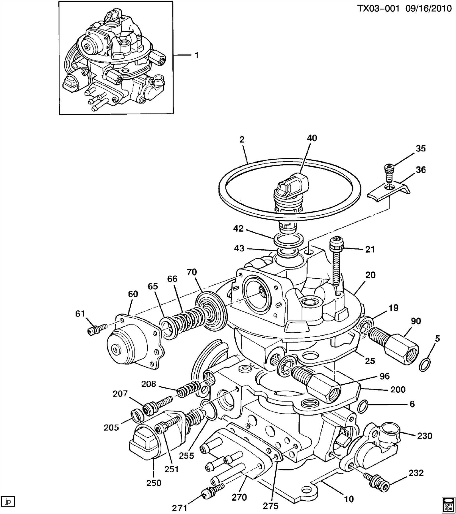 tbi parts diagram