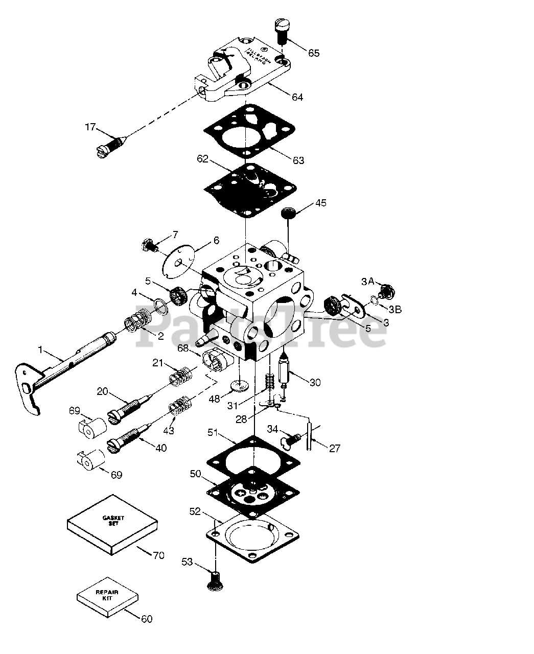 tecumseh carburetor parts diagram