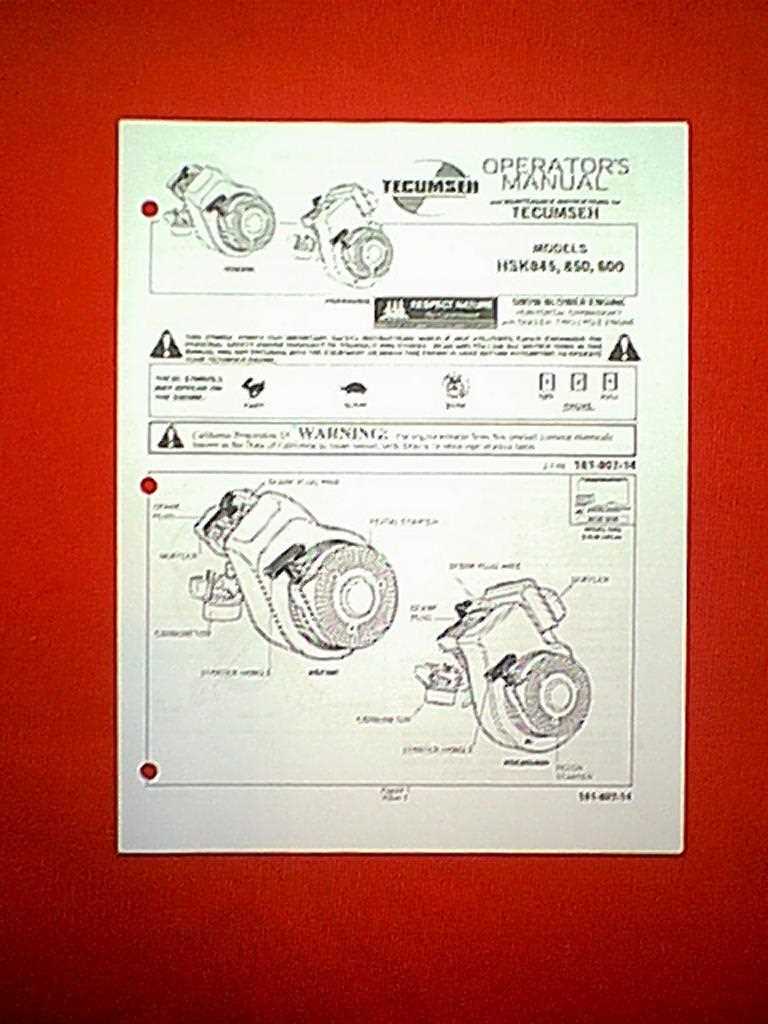 tecumseh parts diagrams