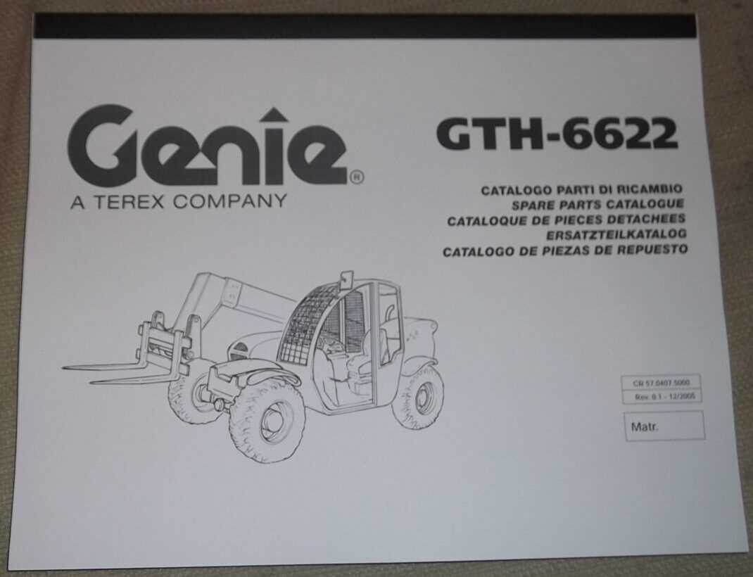 telehandler parts diagram