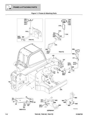 telehandler parts diagram