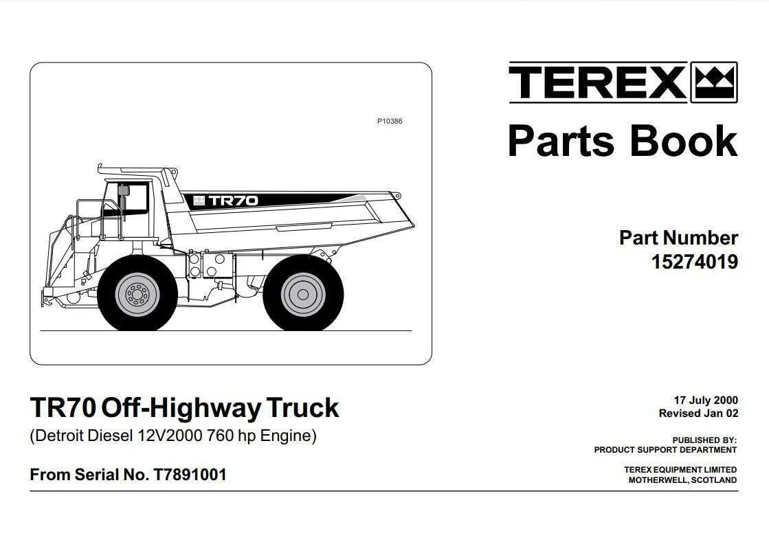 terex parts diagram