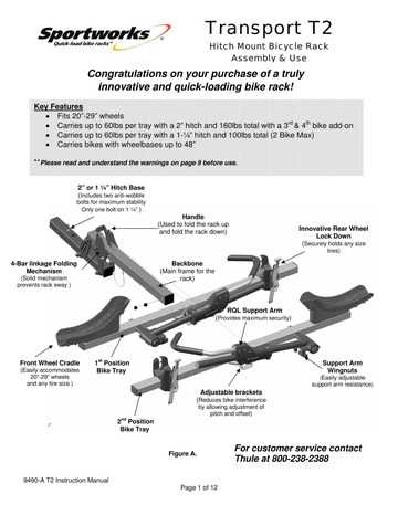 thule t2 parts diagram