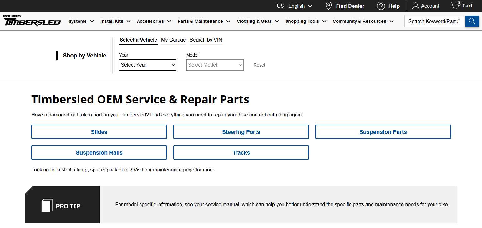 timbersled parts diagram