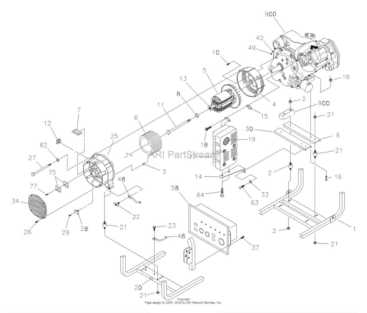 titan generator parts diagram