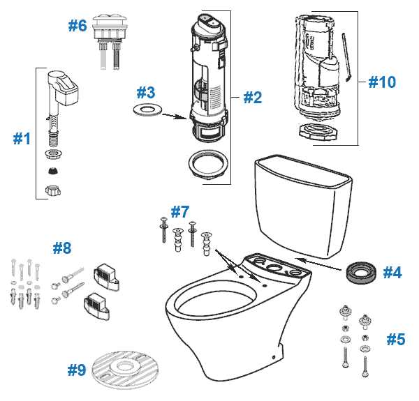 toilet part names diagram