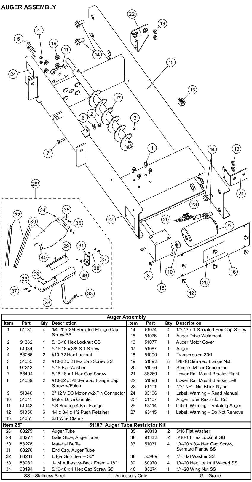 tornador parts diagram